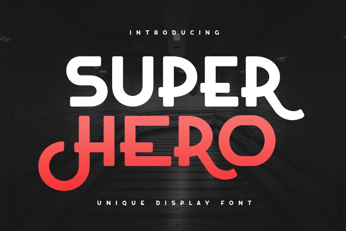 Super Hero Font preview