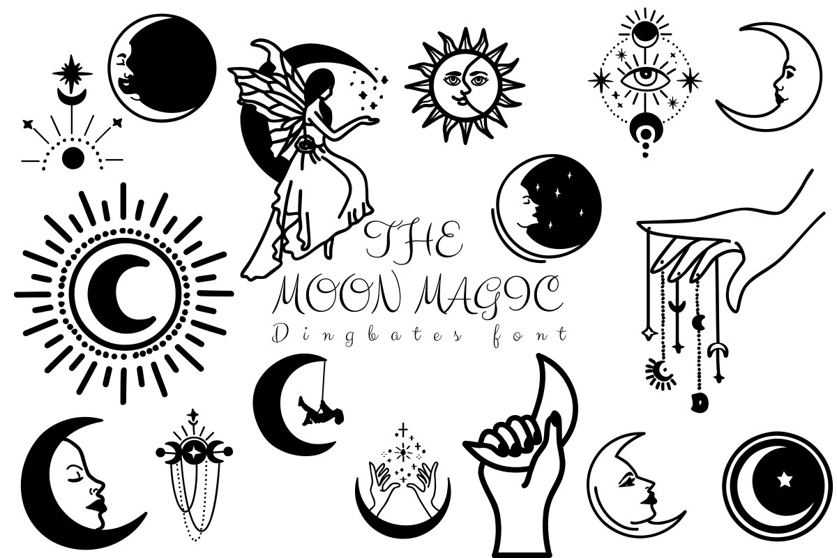 The Moon Magic Font preview