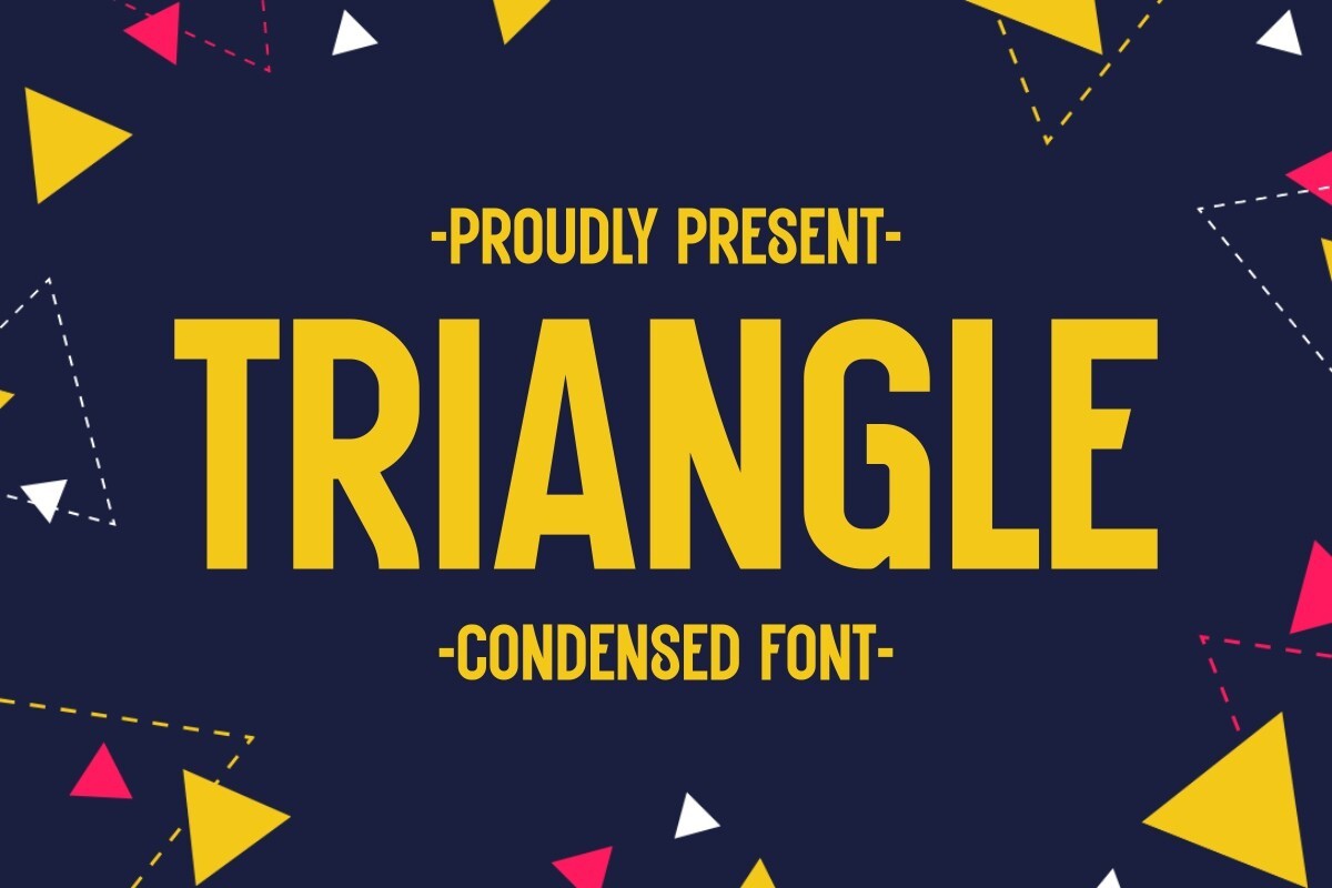 Triangle Font preview