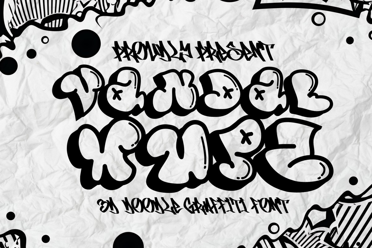 Vandal Wupz Font preview