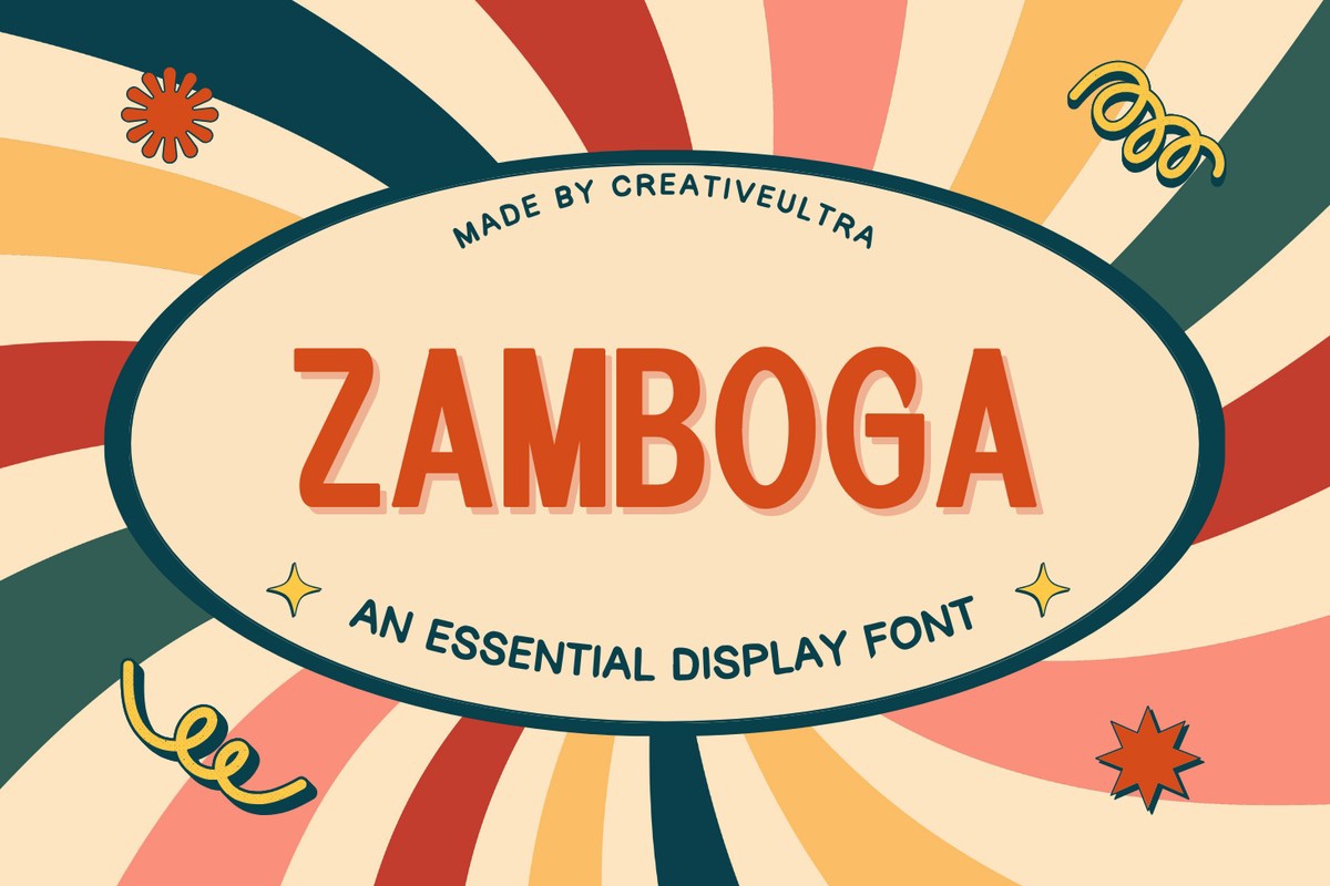 Zamboga Font preview