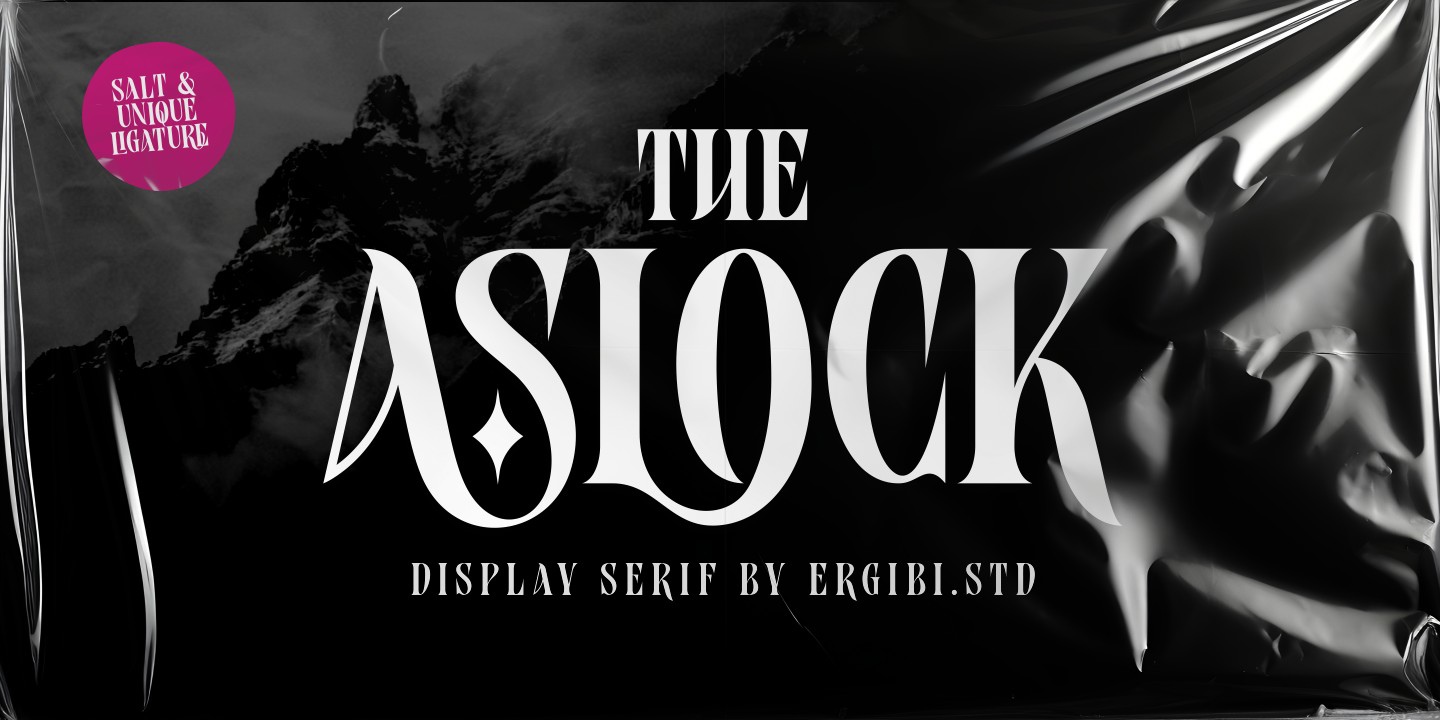 Aslock Font preview