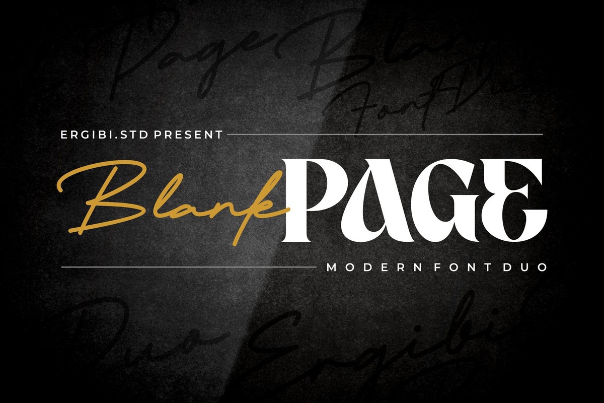 Blank Page Font preview