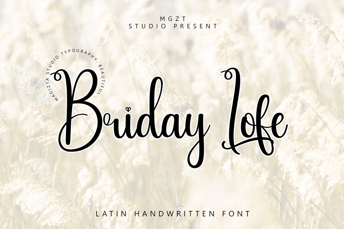 Briday Lofe Font preview