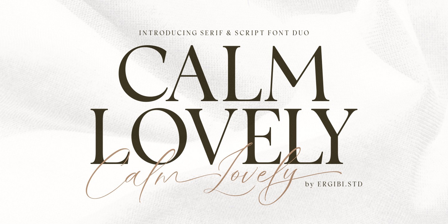 Calm Lovely Font preview