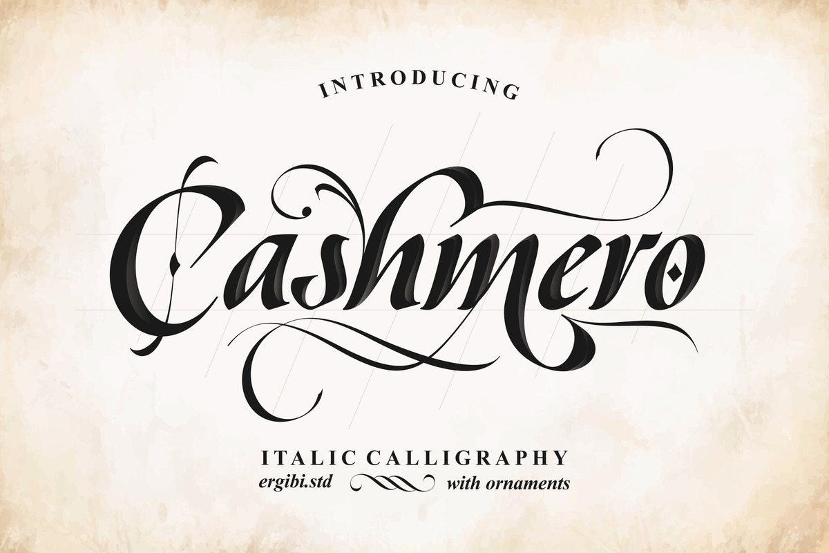 Cashmero Font preview