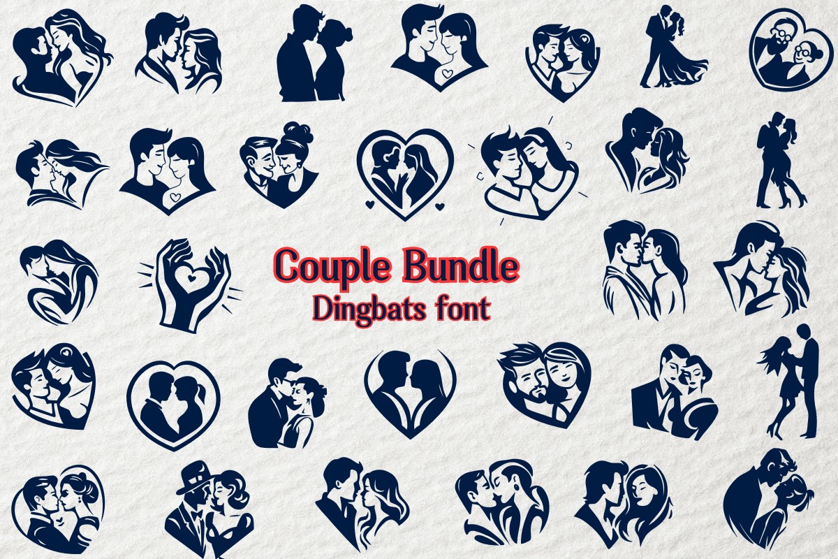 Couple Bundle Font preview