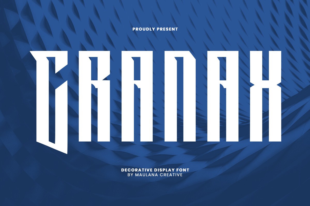 Cranax Font preview