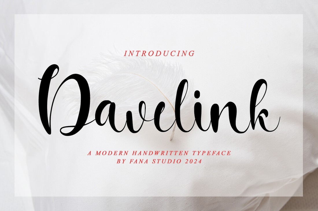 Davelink Font preview