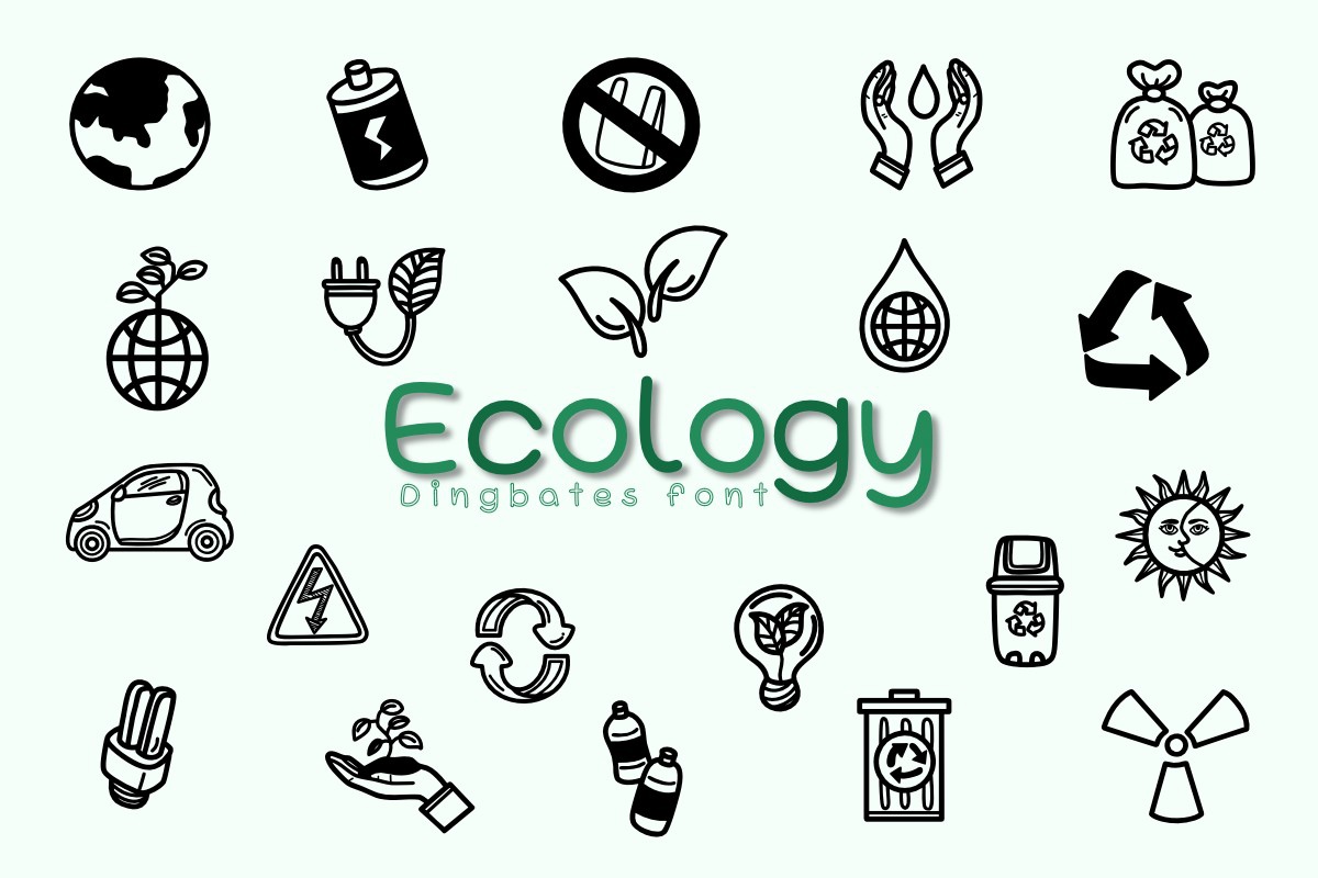 Ecology Regular Font preview