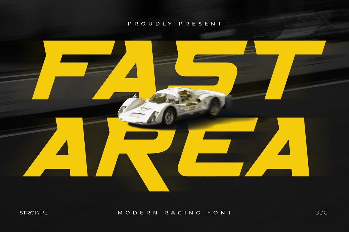 Fast Area Regular Font preview