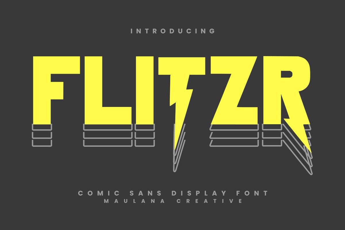 Flitzr Flash Font preview