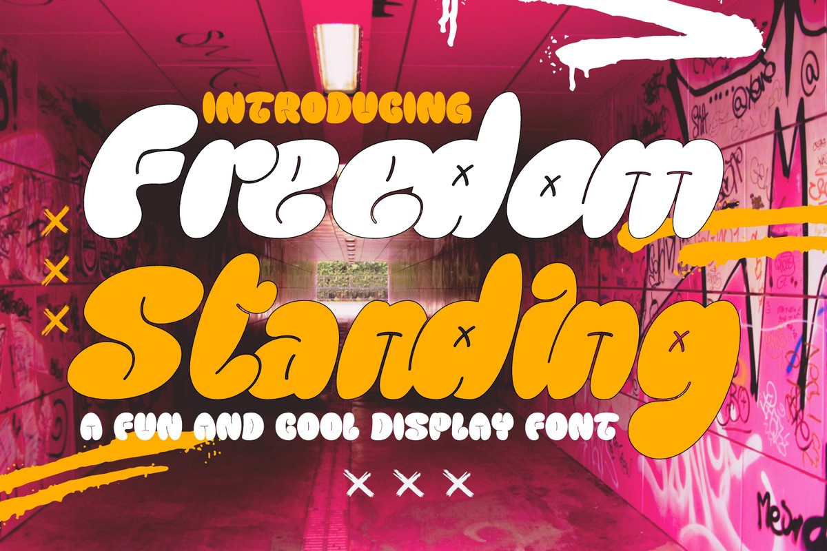 Freedom Standing Font preview