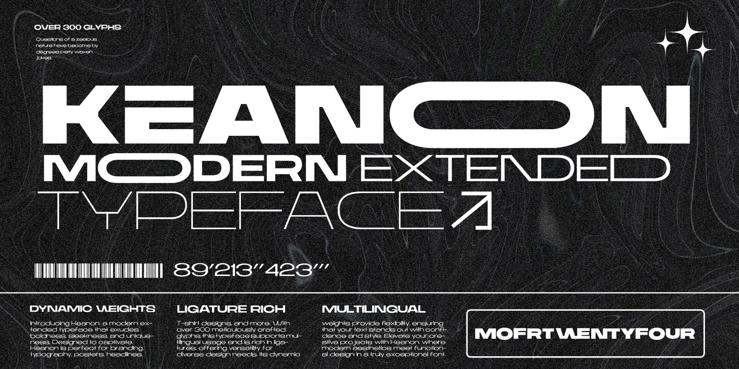 Keanon Font preview