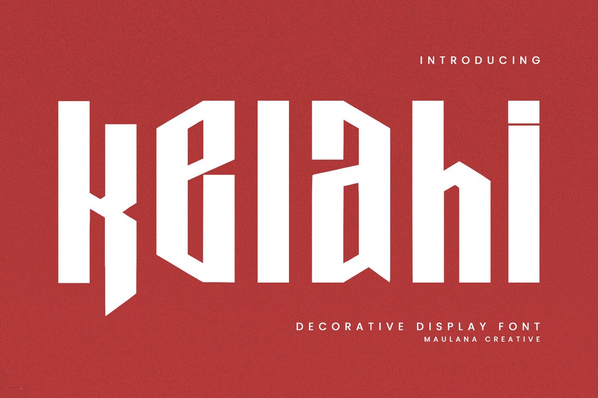 Kelahi Font preview