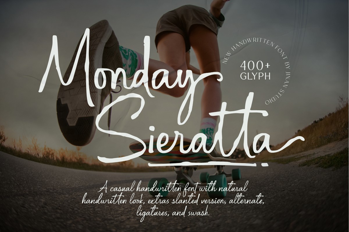 Monday Sieratta Font preview