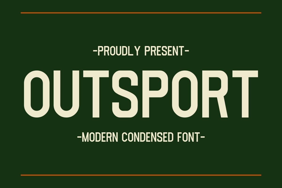 Outsport Font preview