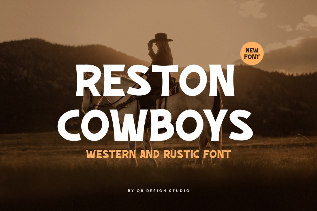 Reston Cowboys Font preview