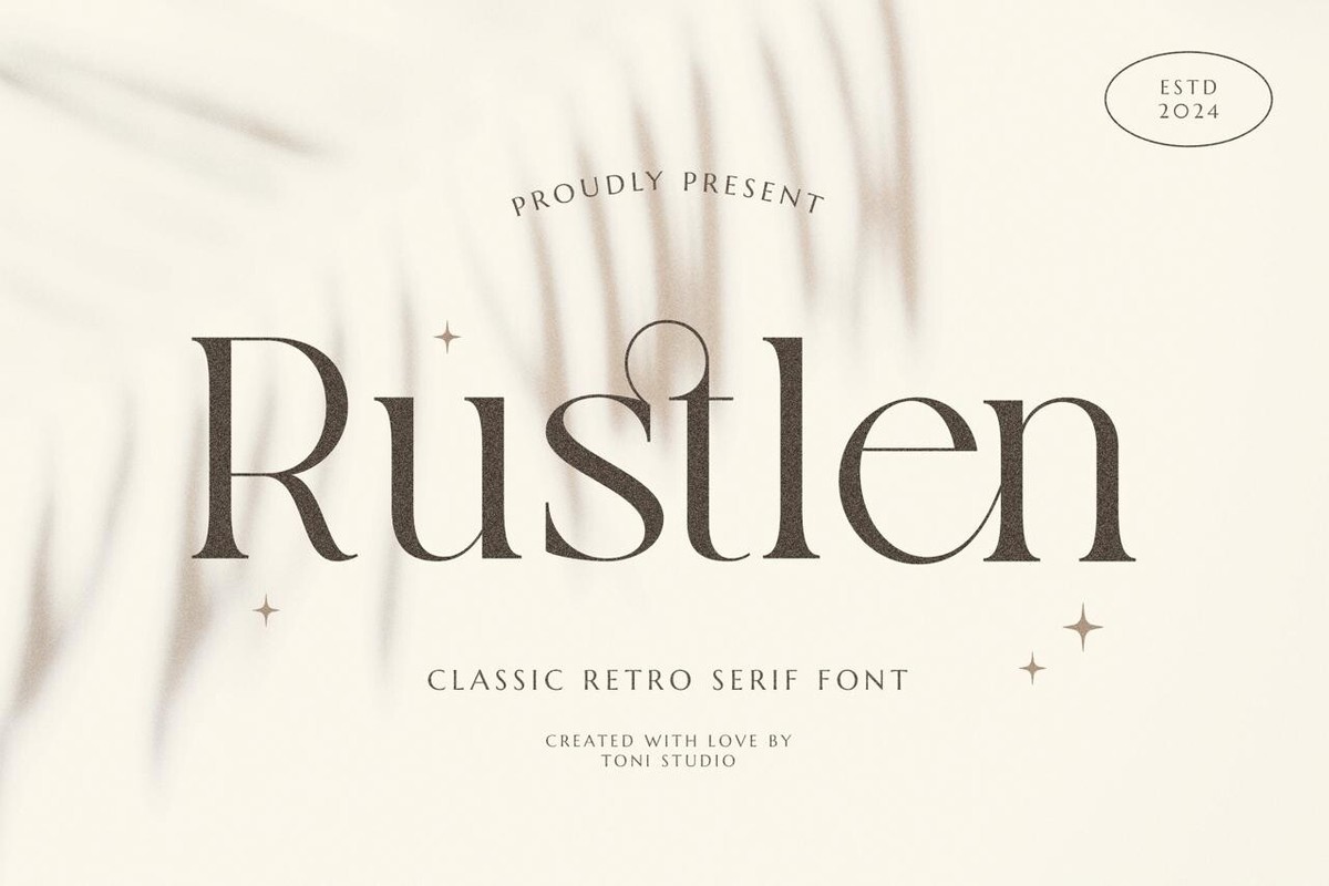 Rustlen Font preview