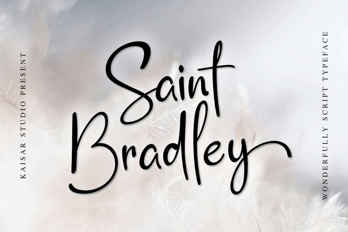 Saint Bradley Font preview