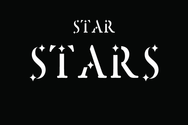 Star Stars Font preview