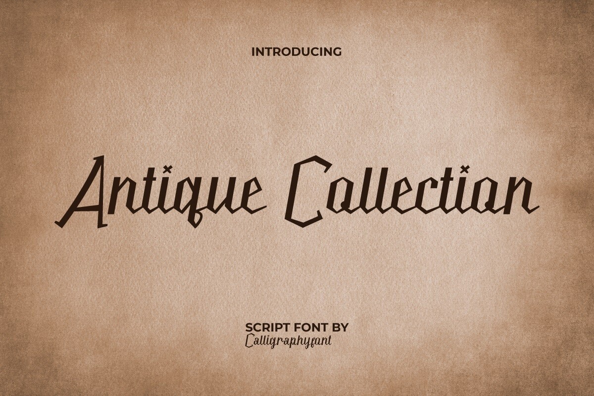 Antique Collection Font preview