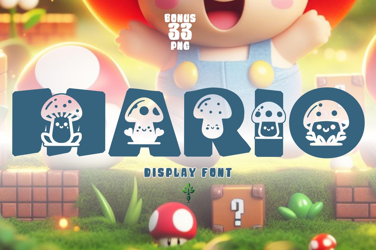 Mario Font preview