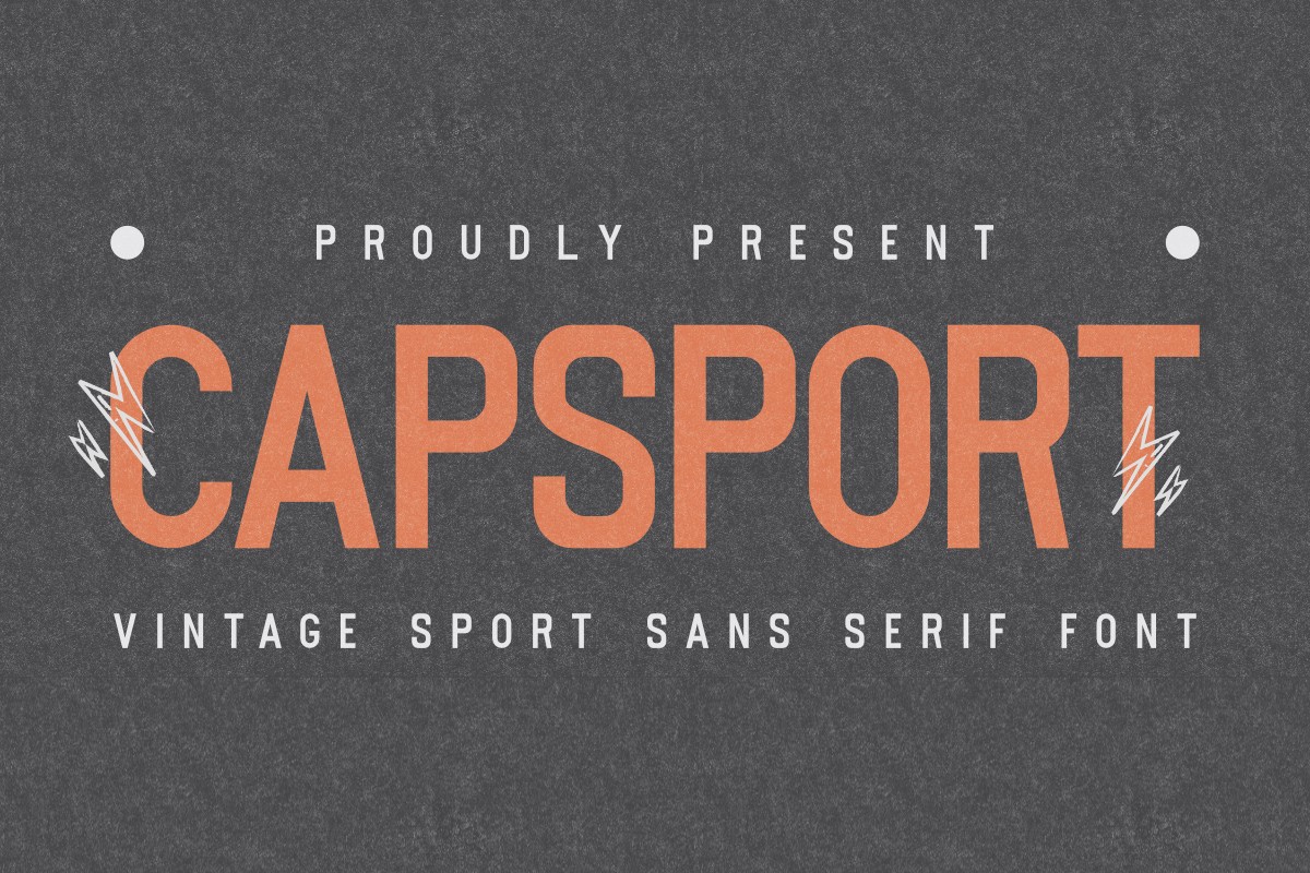 Capsport Font preview