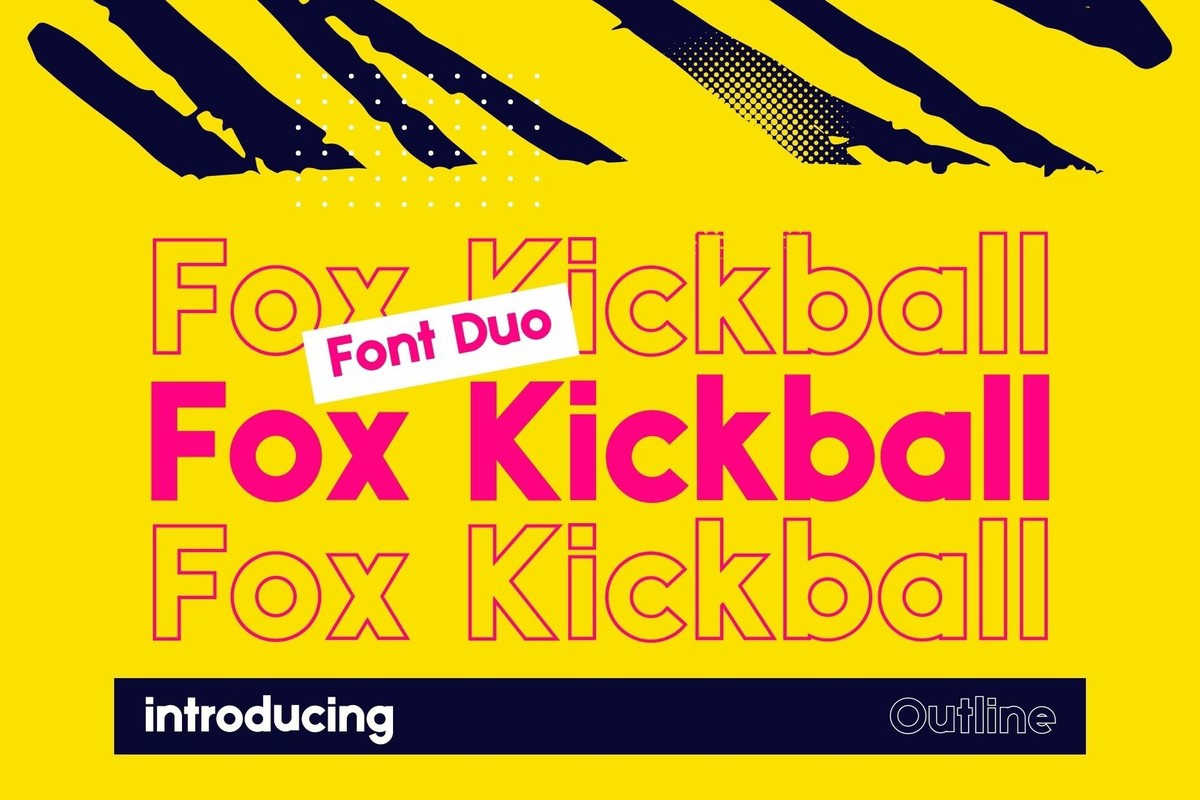 Fox Kickball Font preview