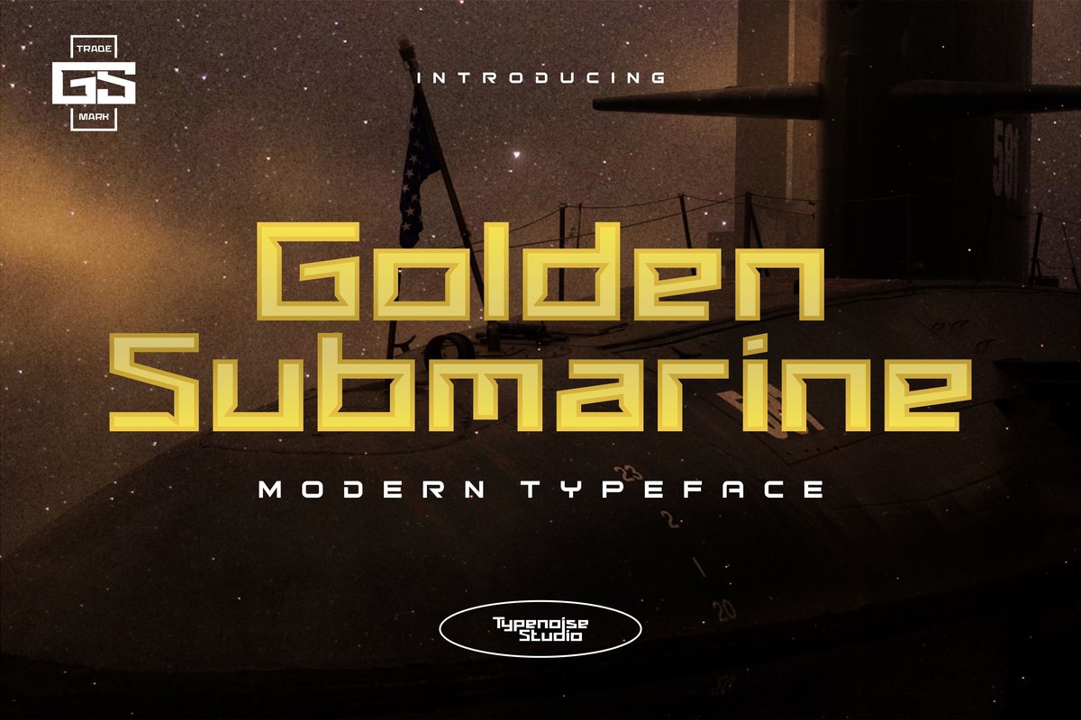 Golden Submarine Font preview