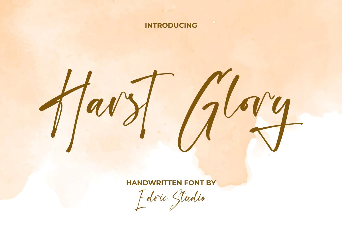 Harst Glory Font preview