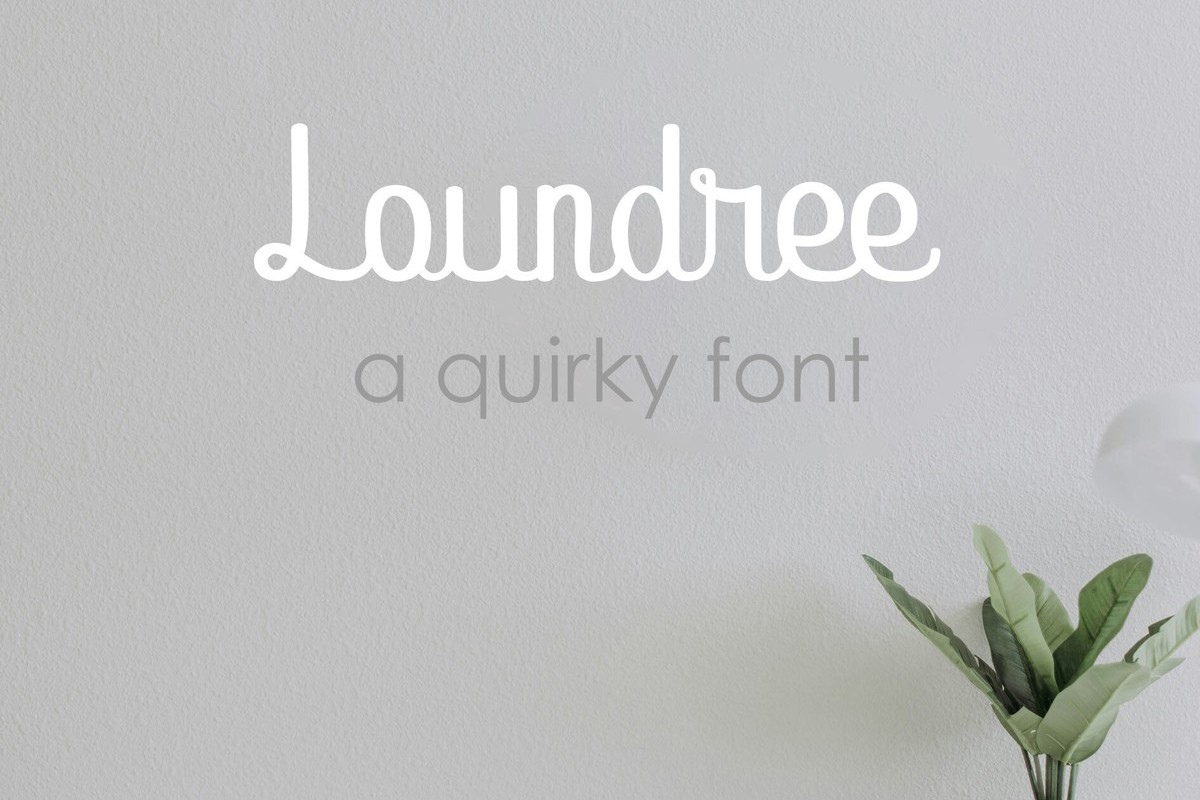 Loundree Font preview