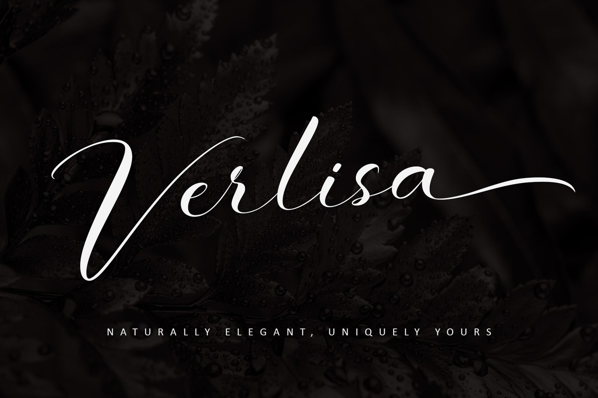 Verlisa Font preview