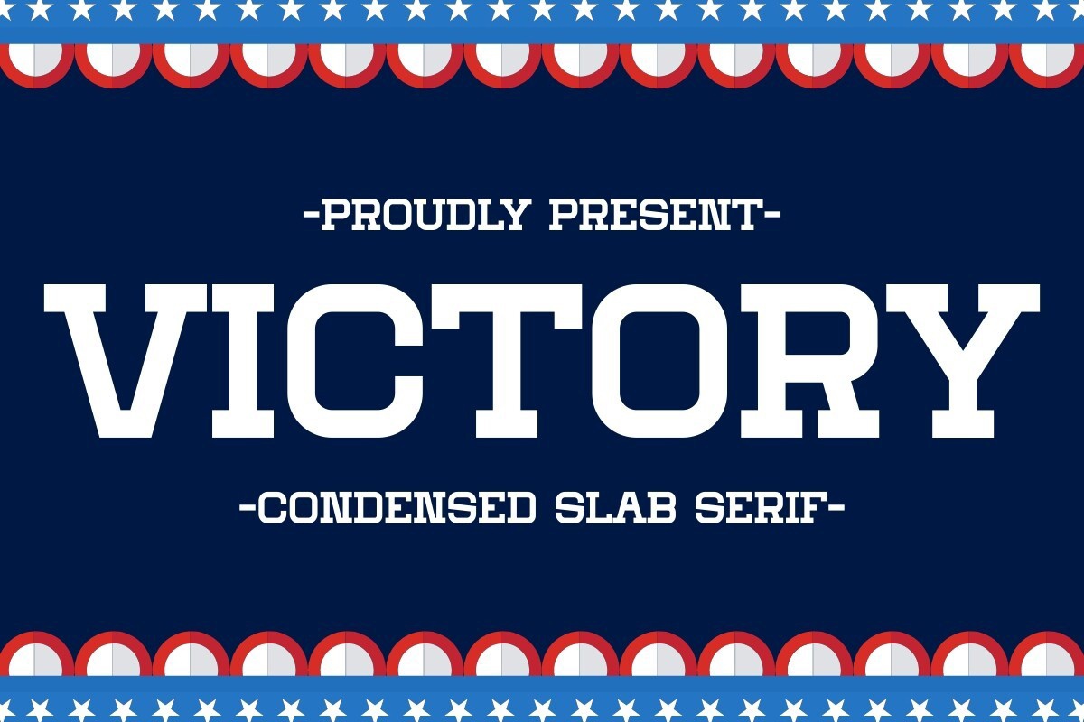 Victory Font preview