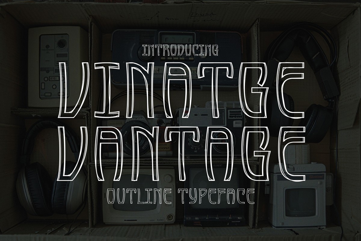 Vintage Vantage Font preview