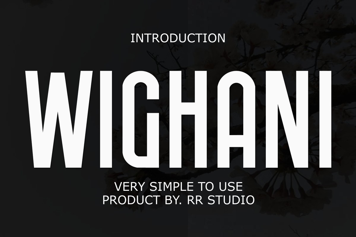 Wighani Font preview