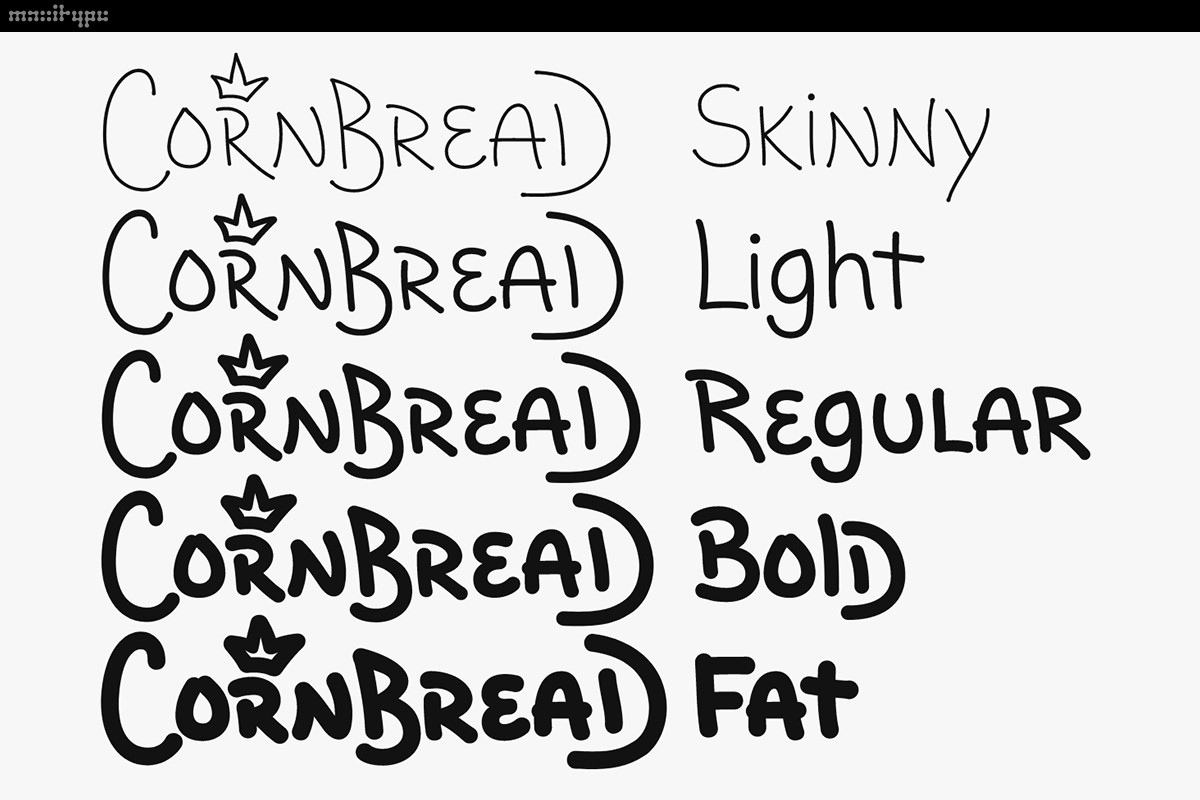 Cornbread TRIAL Font preview