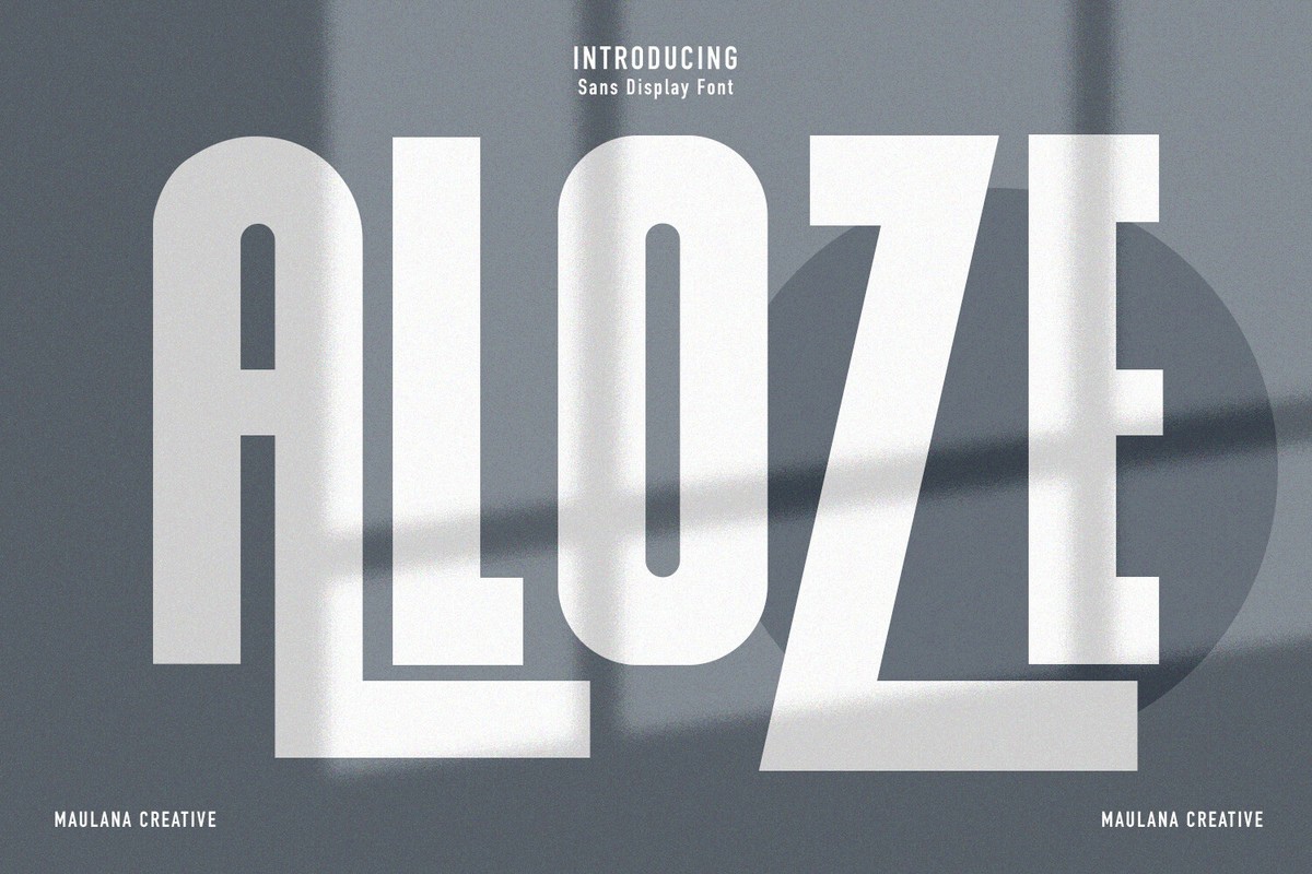 Aloze Font preview