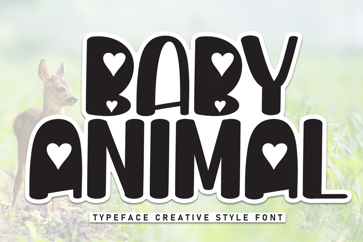 Baby Animal Font preview