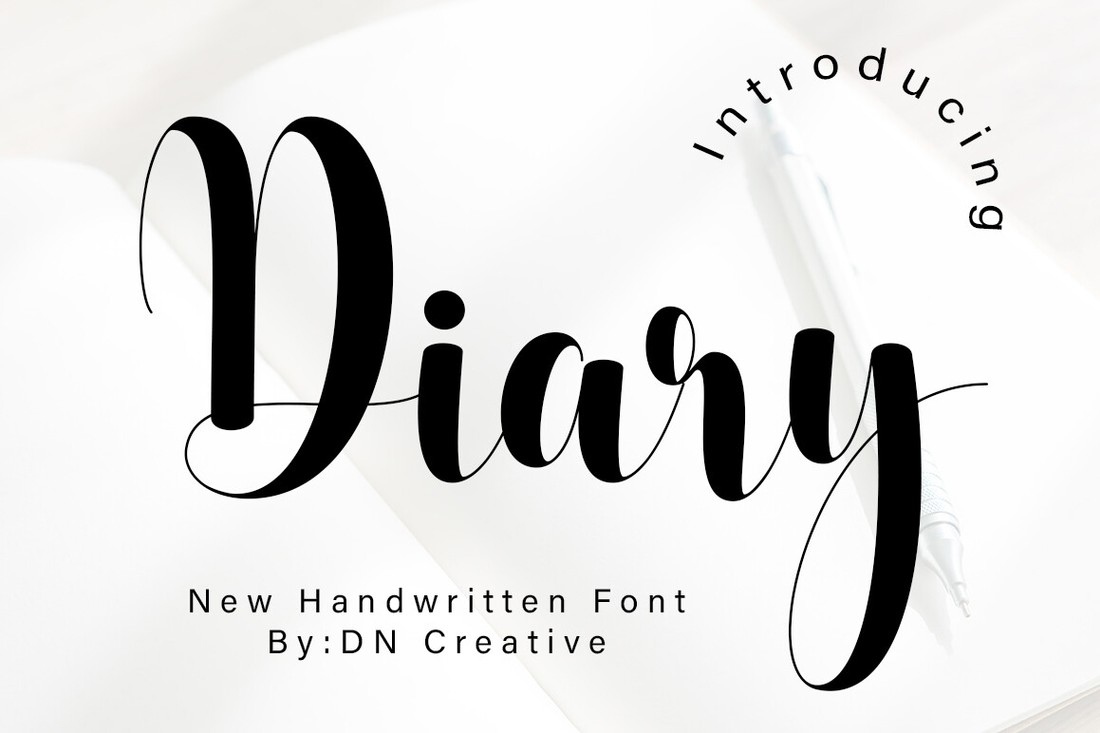 Diary Font preview