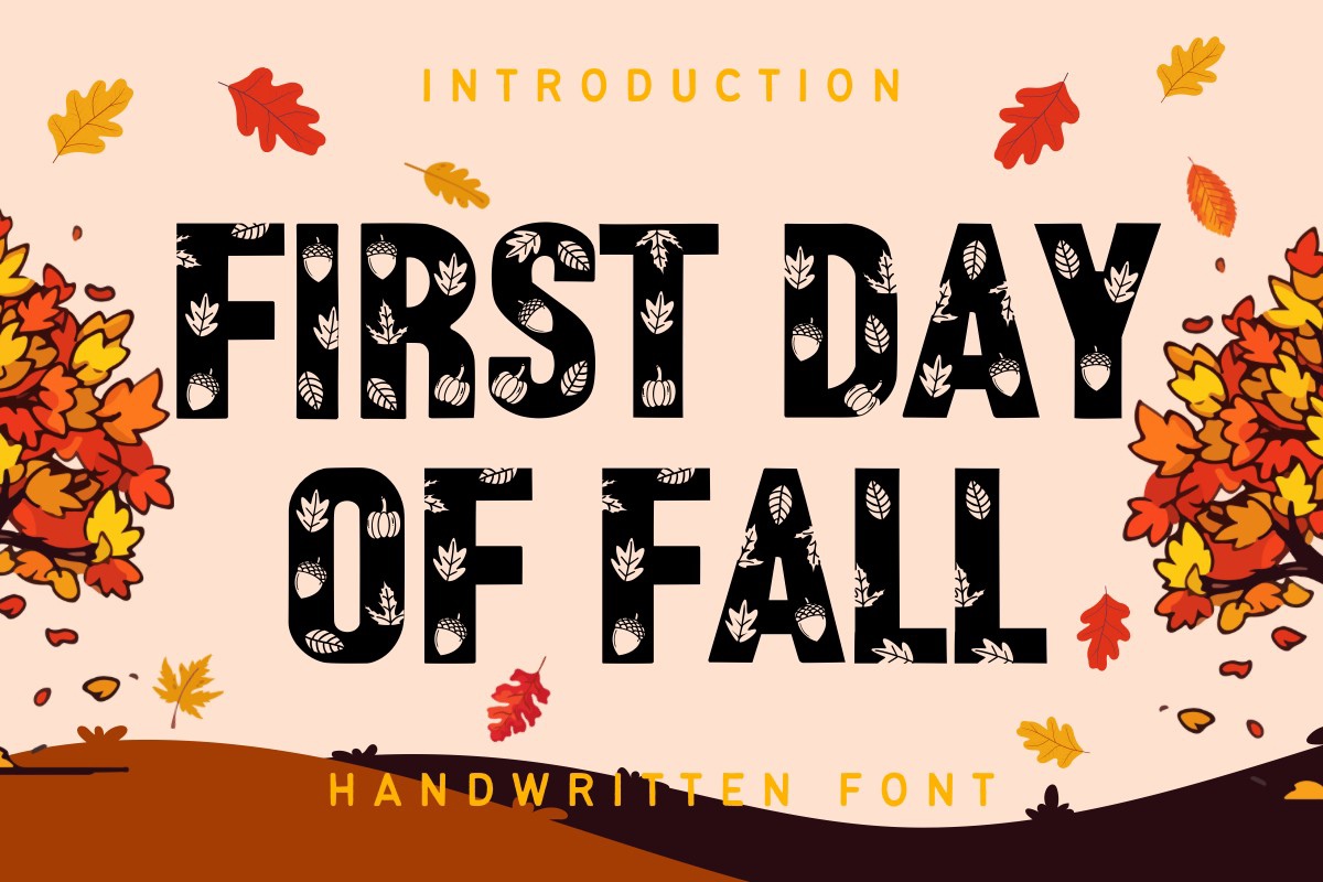 First Day of Fall Font preview