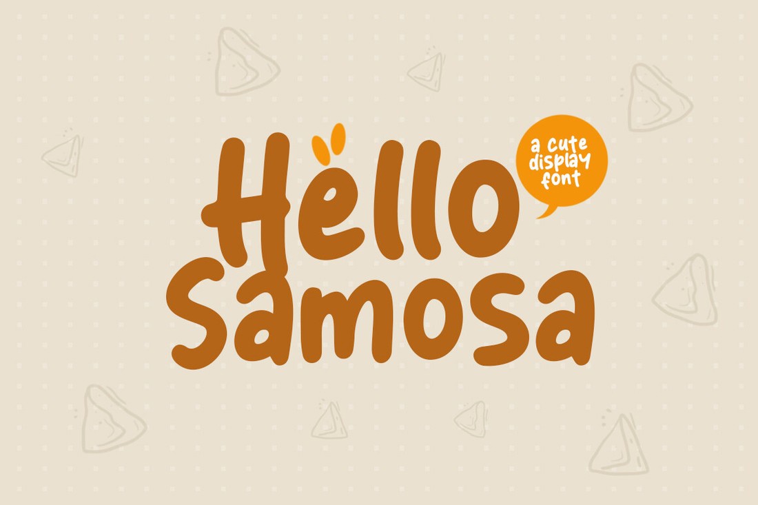 Hello Samosa Font preview