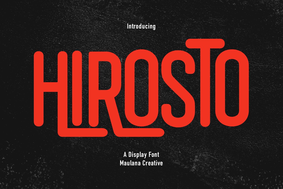 Hirosto Font preview