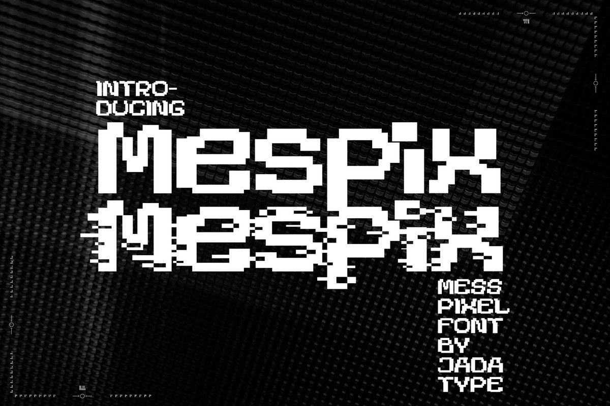 Mespix Font preview