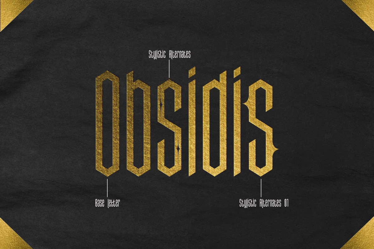 Obsidis Font preview