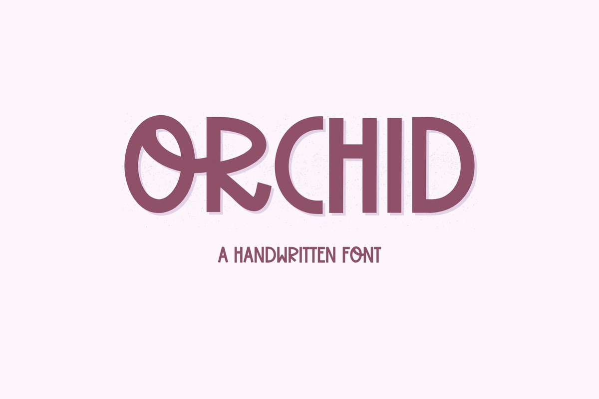 Orchid Font preview