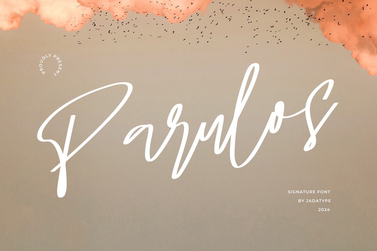 Parulos Font preview