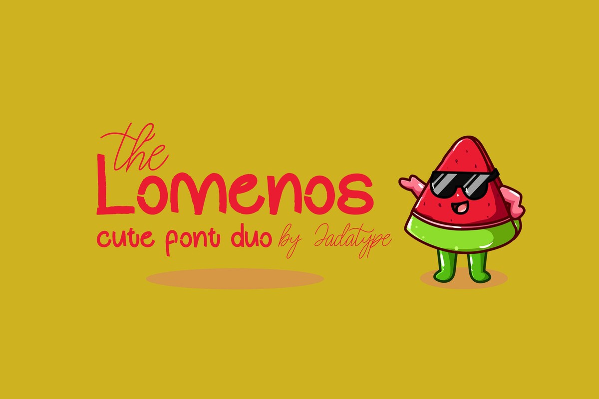 The Lomenos Font preview