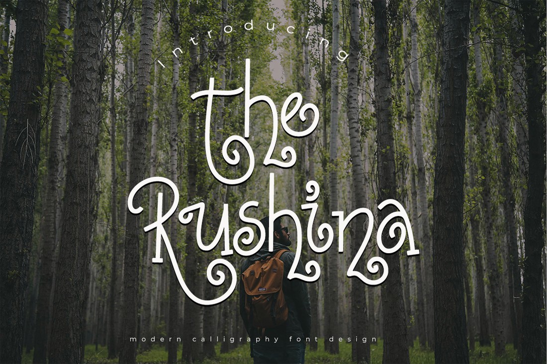 The Rushina Font preview