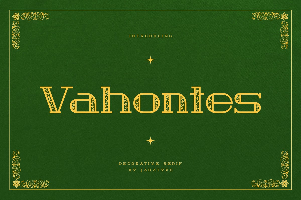 Vahontes Font preview